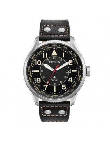 Citizen Men's Strap Watch - Promaster Nighthawk Black Dial World Time | BX1010-02E Jusqu'à 80% De Réduction