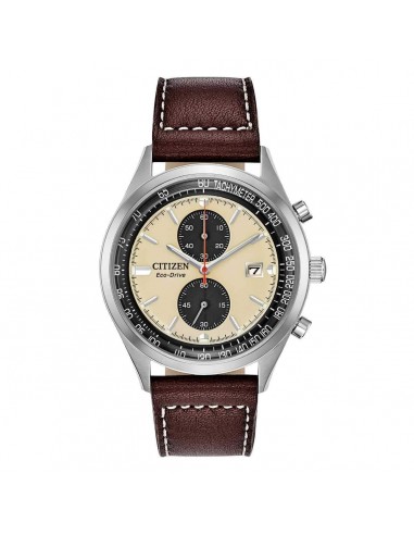 Citizen Men's Chronograph Watch - Chandler Black & Beige Dial | CA7020-07A Faites des économies