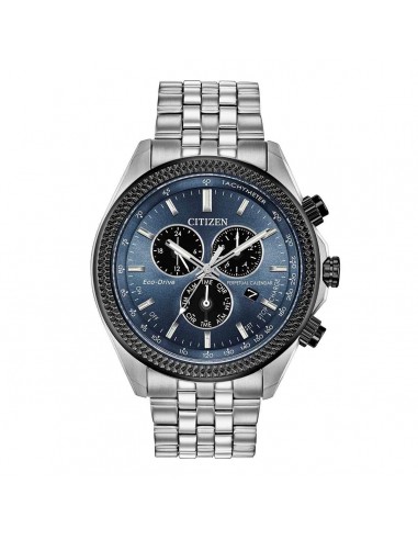 Citizen Men's Chronograph Watch - Brycen Blue & Black Dial | BL5568-54L paiement sécurisé