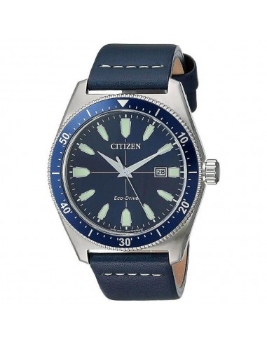 Citizen Men's Strap Watch - Brycen Blue Dial Blue Leather | AW1591-01L la chaussure