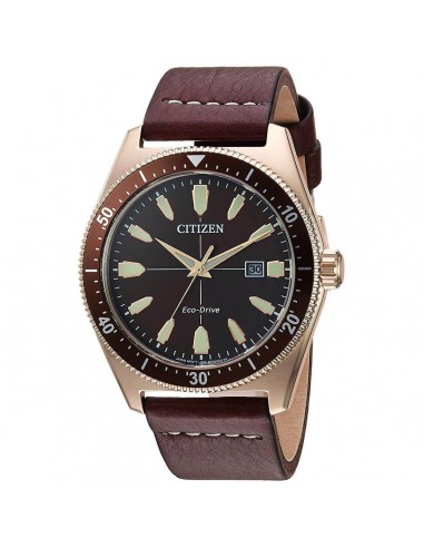 Citizen Men's Strap Watch - Brycen Brown Dial Brown Leather | AW1593-06X en stock