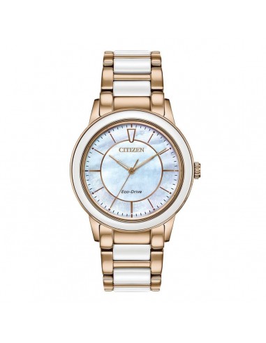 Citizen Women's Eco-Drive Watch - Chandler Steel & White Ceramic | EM0743-55D rembourrage situé sous