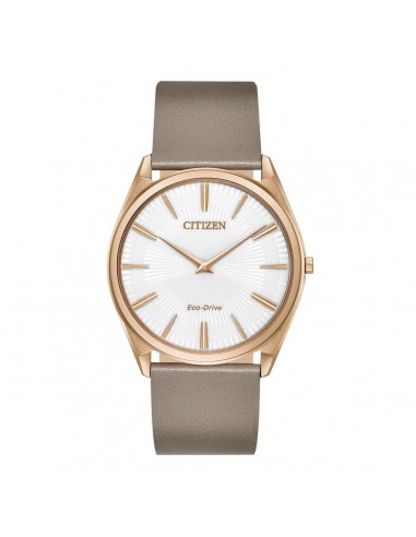 Citizen Women's Eco-Drive Watch - Stiletto Tan Leather Strap | AR3076-08A pas cher