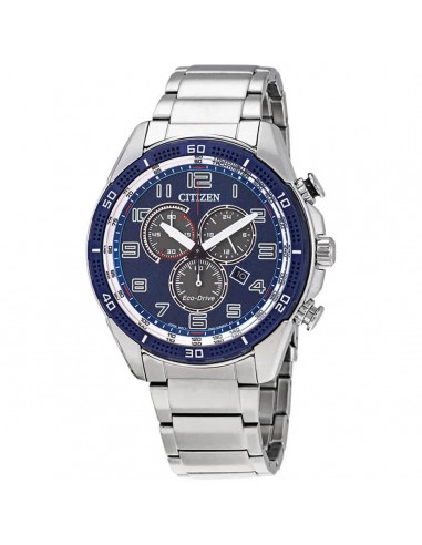 Citizen Men's Eco-Drive Watch - Drive Chronograph Blue Dial Steel Bracelet | AT2440-51L shop