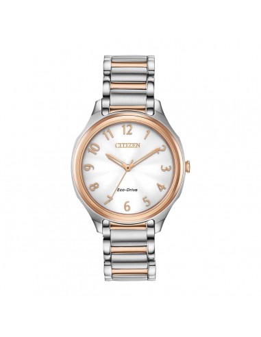 Citizen Women's Eco-Drive Watch - LTR White Dial Two Tone Steel Bracelet | EM0756-53A votre