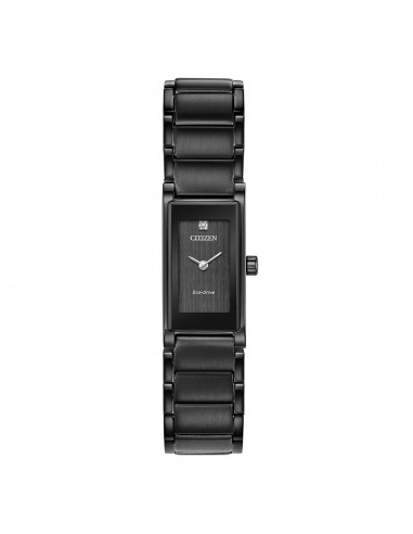 Citizen Women's Diamond Watch - Axiom Black Dial Steel Bracelet | EG7055-51E de pas cher