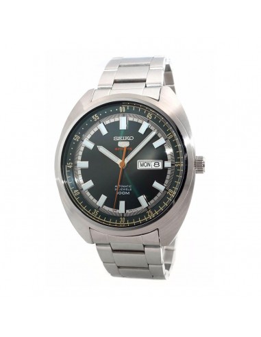 Seiko Bracelet Watch - 5 Sports Turtle Automatic Green Dial Silver Steel | SRPB13K1 Les êtres humains sont 