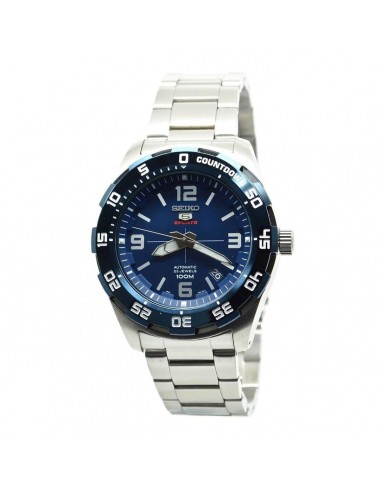 Seiko Bracelet Watch - 5 Sports Automatic Rotating Bezel Blue Dial Silver | SRPB85K1 meilleur choix