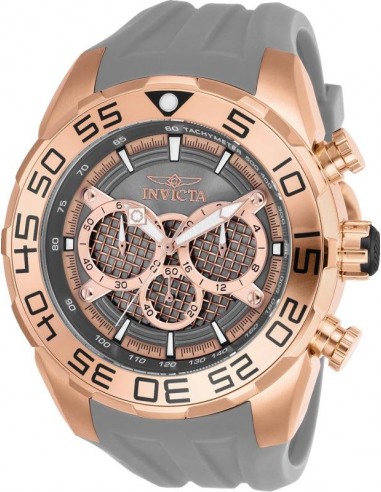 Invicta Men's Chronograph Watch - Speedway Grey Silicone Strap | 26306 50-70% off 