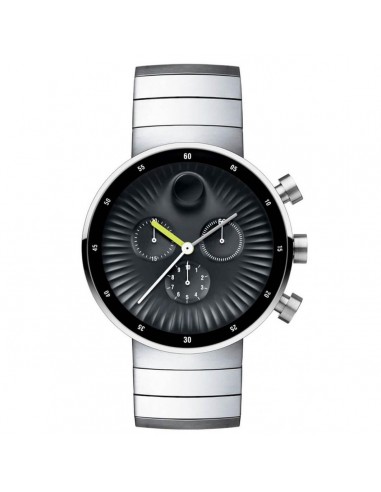 Movado Men's Chronograph Watch - Edge Black Dial Stainless Steel Bracelet | 3680009 Jusqu'à 80% De Réduction