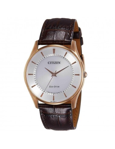 Citizen Men's Strap Watch - Eco-Drive Silver Dial Brown Leather | BJ6483-01A s'inspire de l'anatomie humaine