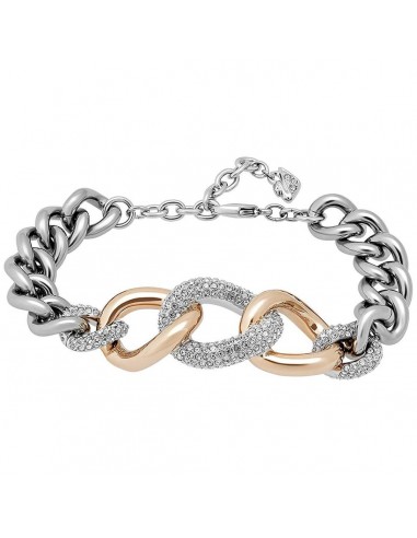 Swarovski Women's Bracelet - Bound Rose Gold & Silver Chain with Crystals | 5080042 rembourrage situé sous