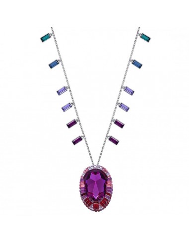 Swarovski Women's Necklace - Eminence Rhodium-Plated Long Pendant Crystal | 5197510 commande en ligne