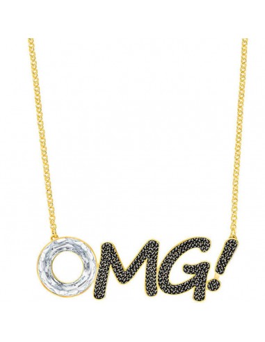 Swarovski Women's OMG Necklace - Humorist Black And Silver-Toned Crystal | 5351569 pas chere