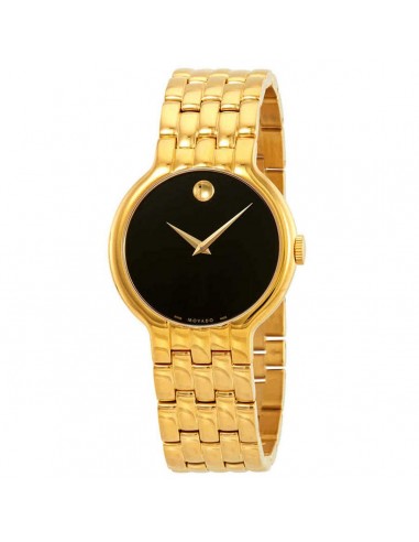 Movado Men's Quartz Watch - Veturi Black Dial Yellow Gold Steel Bracelet | 0606934 ouvre sa boutique