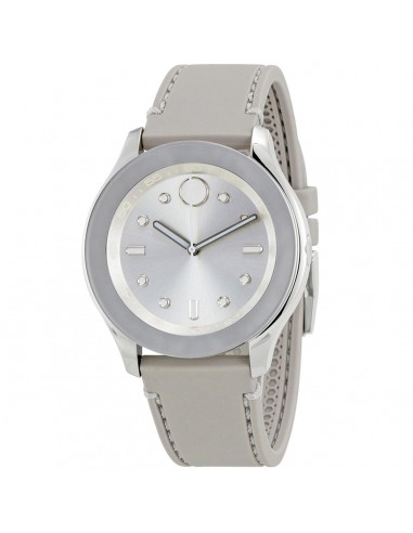 Movado Women's Strap Watch - Bold Swiss Quartz Silver Dial Grey Silicone | 3600412 d'Europe débarque