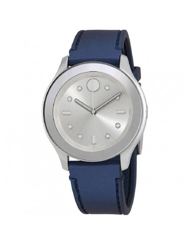 Movado Women's Strap Watch - Bold Swiss Quartz Silver Tone Dial Blue Rubber | 3600427 commande en ligne