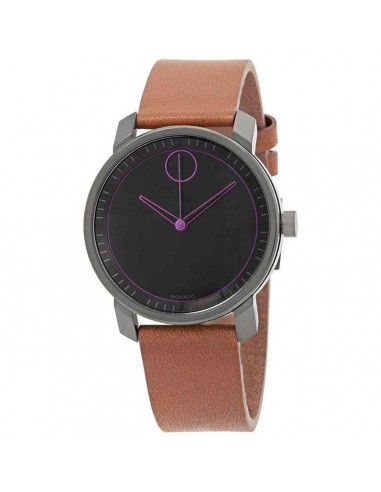 Movado Men's Strap Watch - Bold Swiss Quartz Black Dial Brown Leather | 3600488 Toutes les collections ici