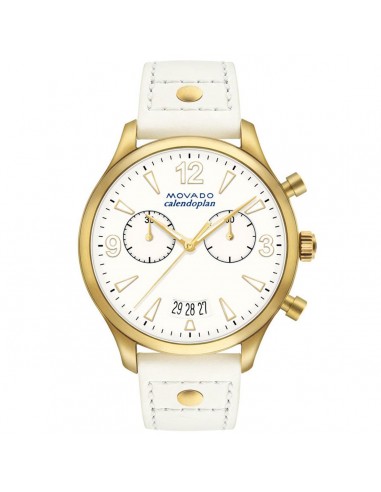 Movado Unisex Strap Watch - Heritage Calendoplan Chronograph White Dial | 3650026 2024