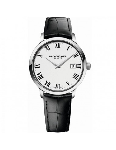 Raymond Weil Men's Strap Watch - Toccata Swiss Quartz Black Leather | 5488-STC-00300 de la marque