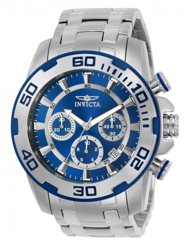 Invicta Men's Chronograph Stainless Steel Watch - Pro Diver Blue Dial Quartz | 22319 Comment ça marche