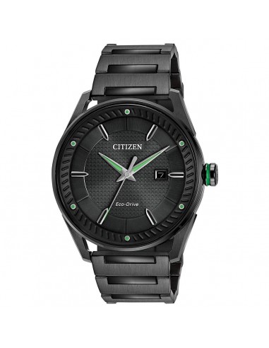 Citizen Men's Bracelet Watch - Drive Date Black Dial Black Steel | BM6985-55E en ligne