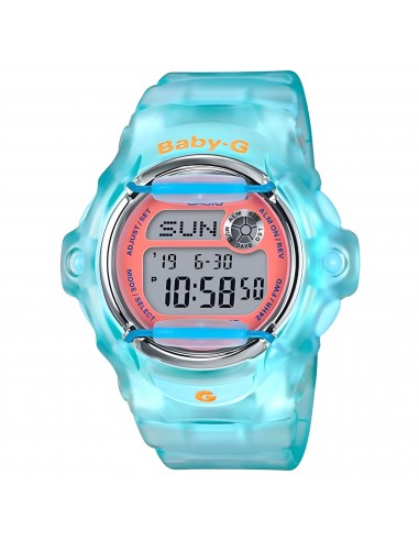 Casio Women's Digital Watch - Baby-G Digital Dial Light Blue Strap Dive | BG169R-2C Fin de série