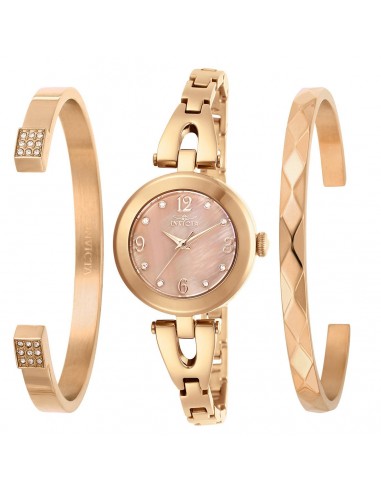 Invicta Women's Quartz Watch - Angel MOP Dial Rose Gold Tone Bracelet | 29334 en ligne