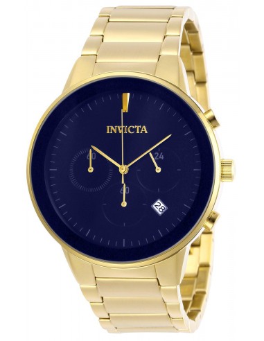 Invicta Men's Chronograph Watch - Specialty Quartz Blue Dial Yellow Gold Steel | 29482 du meilleur 