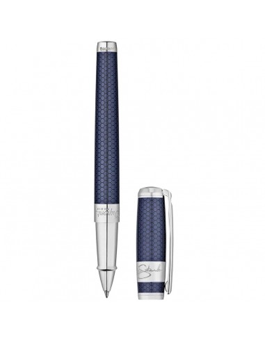 S.T. Dupont Rollerball Pen - Line D Tony Stark Blue Honeycomb Design | 412708 prix