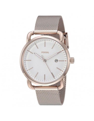 Fossil Women's Quartz Watch - The Commuter White Dial Mesh Bracelet | ES4349 le des métaux précieux