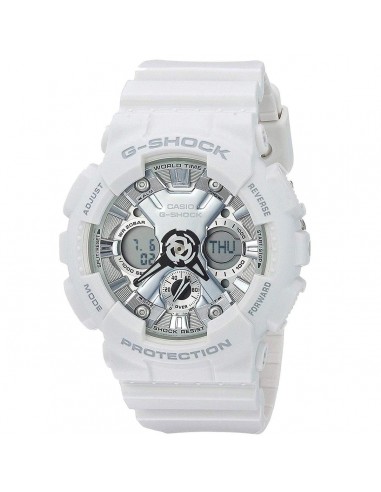 Casio Women's Analog-Digital Watch - G-Shock S White Resin Strap Dive | GMAS120MF-7A1 une grave pollution 