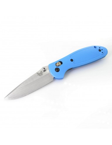 Benchmade Folding Knife - Mini Griptilian Plain Steel Blade Blue Handle | 556-BLU-S30V ou a consommer sur place