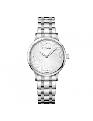 Wenger 01.1721.109 Women's Urban Donnissima Silver Dial Stainless Steel Crystal Watch Par le système avancé 